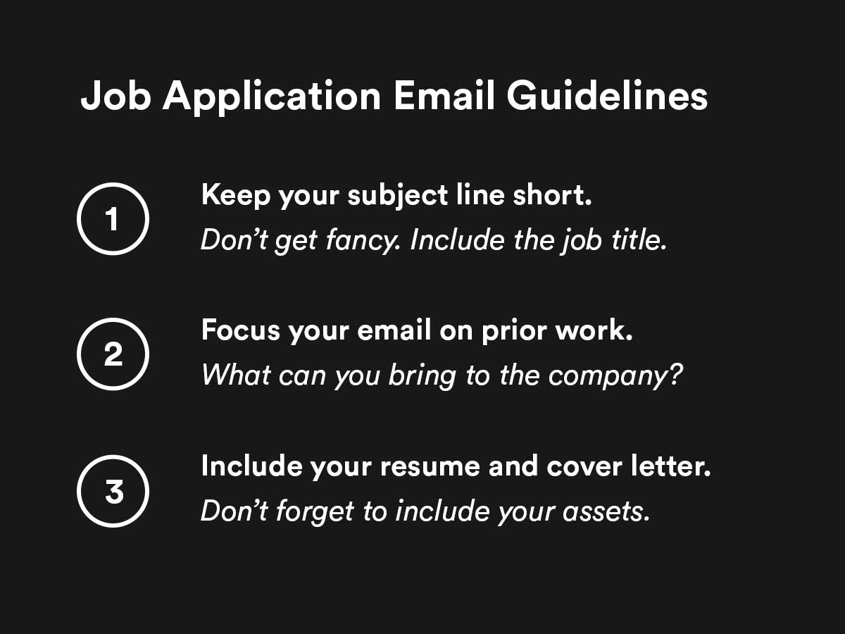 Email For Job Application : How To Write Job Application Email Sample