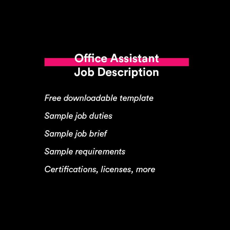 Office Assistant Job Description 2022 Algrim co