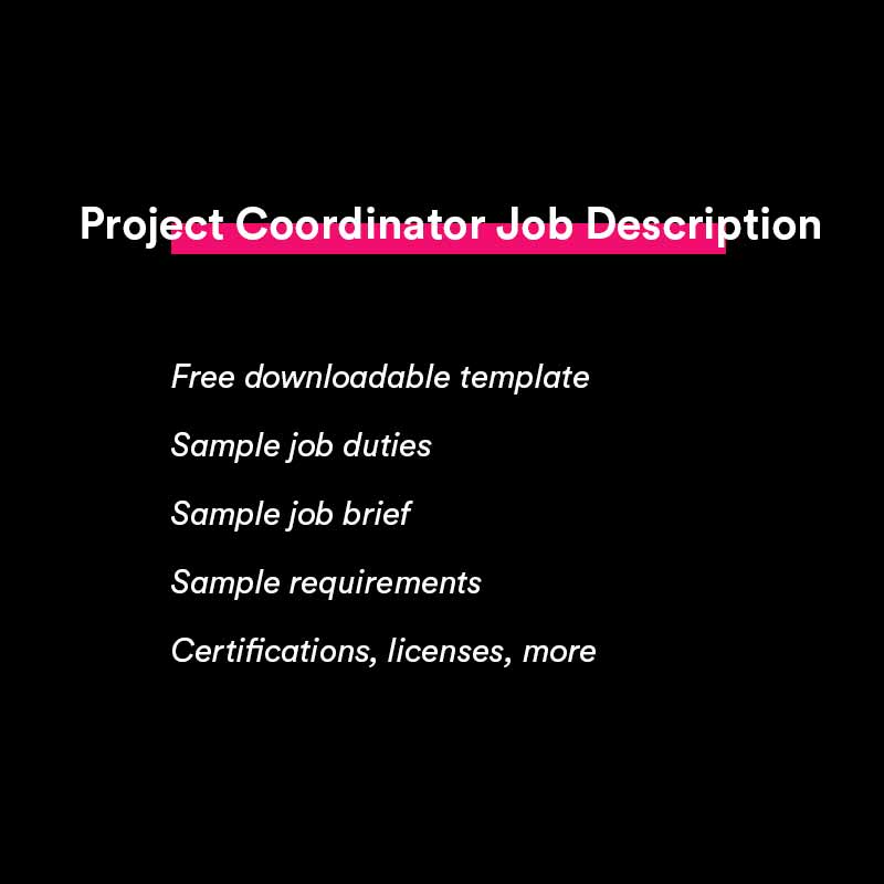 Example Project Coordinator Job Description For 2022 Algrim co