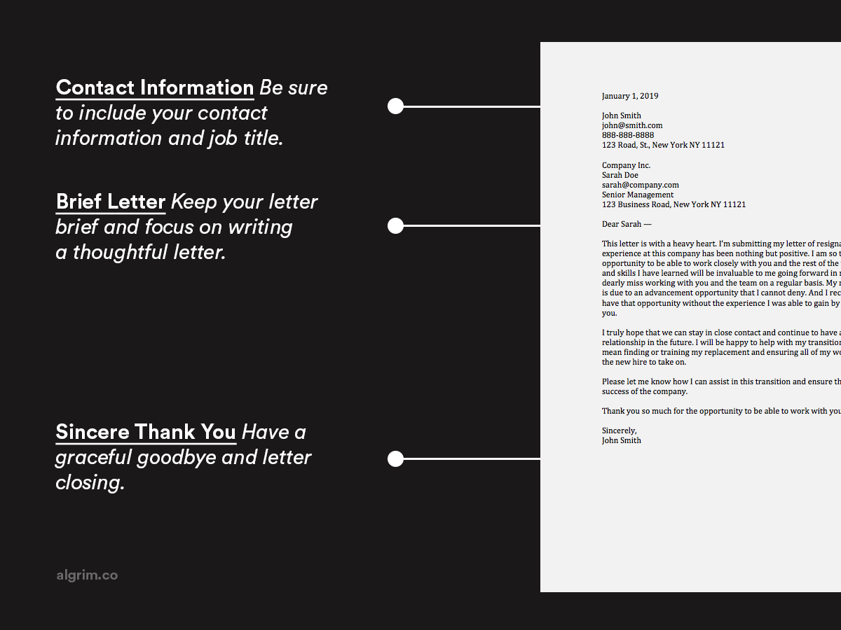 Help To Write A Resignation Letter How To Write A Simple Resignation 